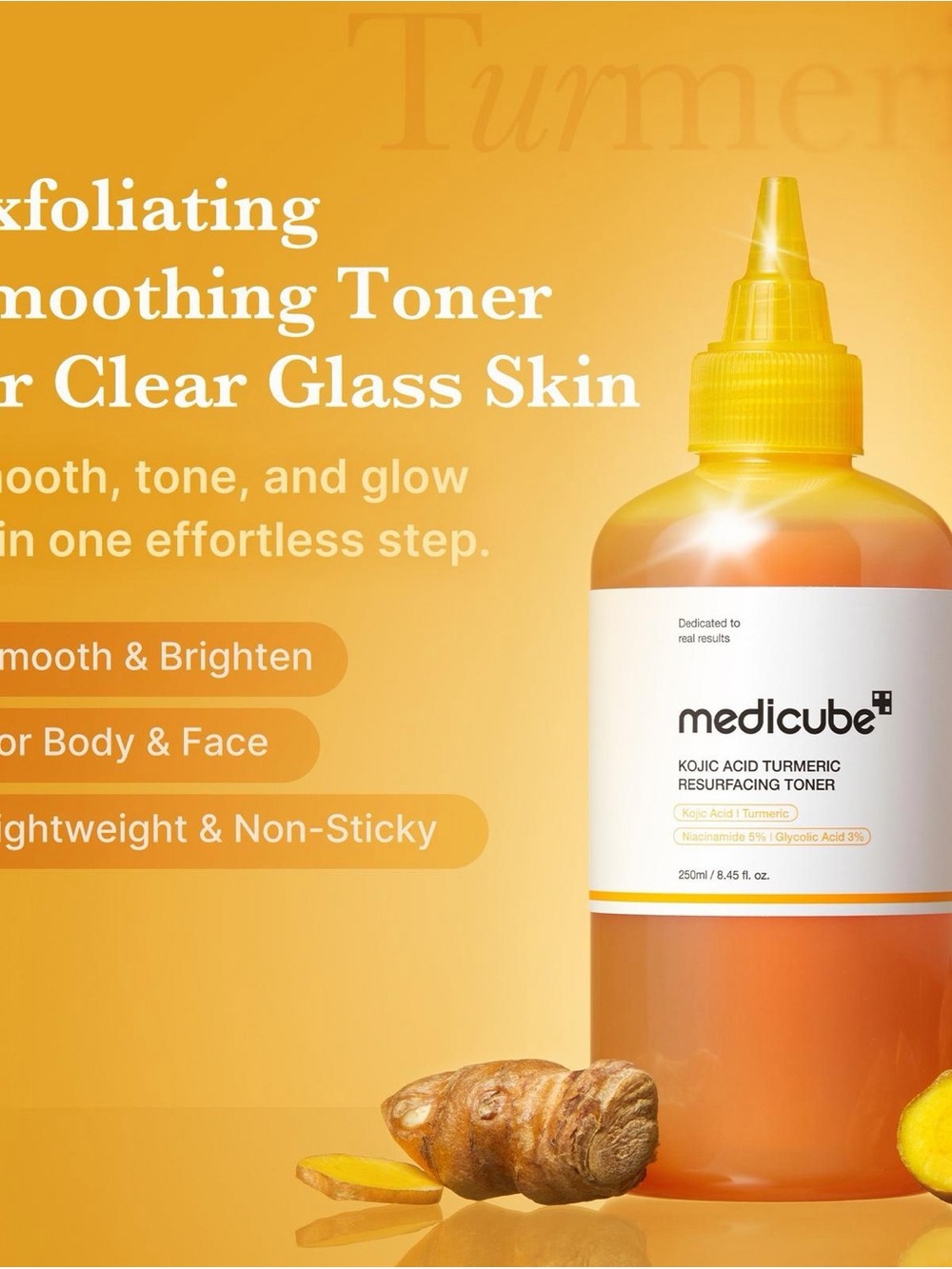 Medicube Kojic Acid Turmeric Resurfacing Toner | 8.45 oz / 250 mL | BNIB - Picture 2 of 4